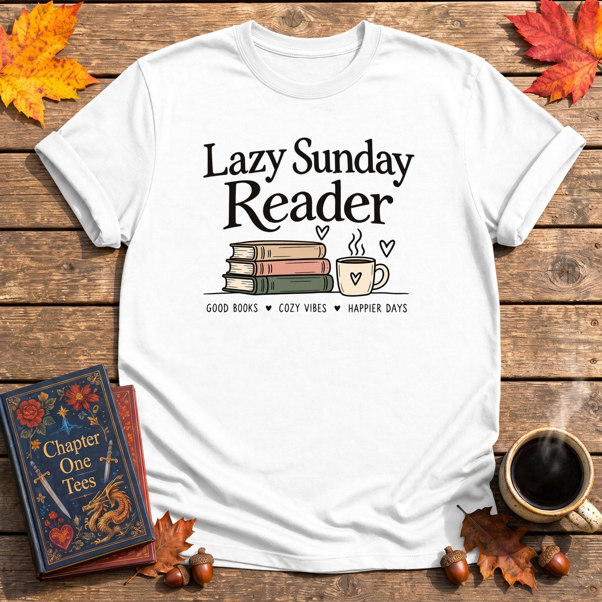 Lazy Sunday Reader T-Shirt