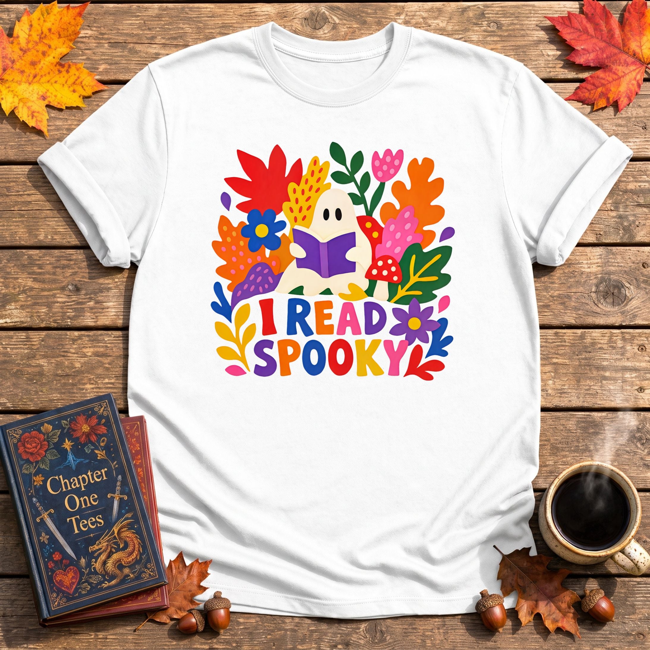 I Read Spooky Book T-Shirt