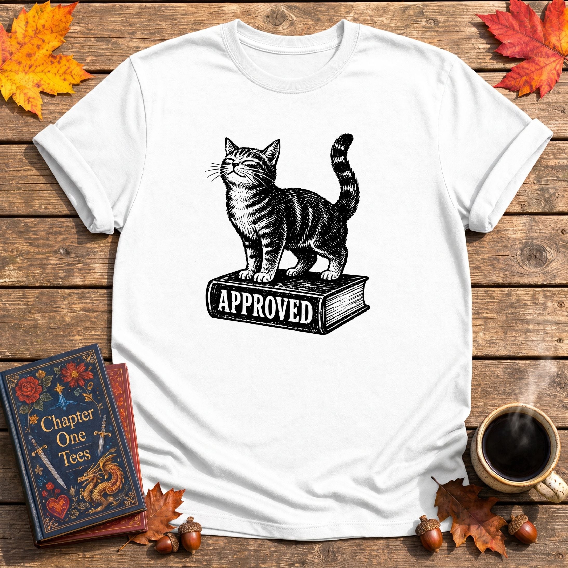 Cat Approved Book T-Shirt