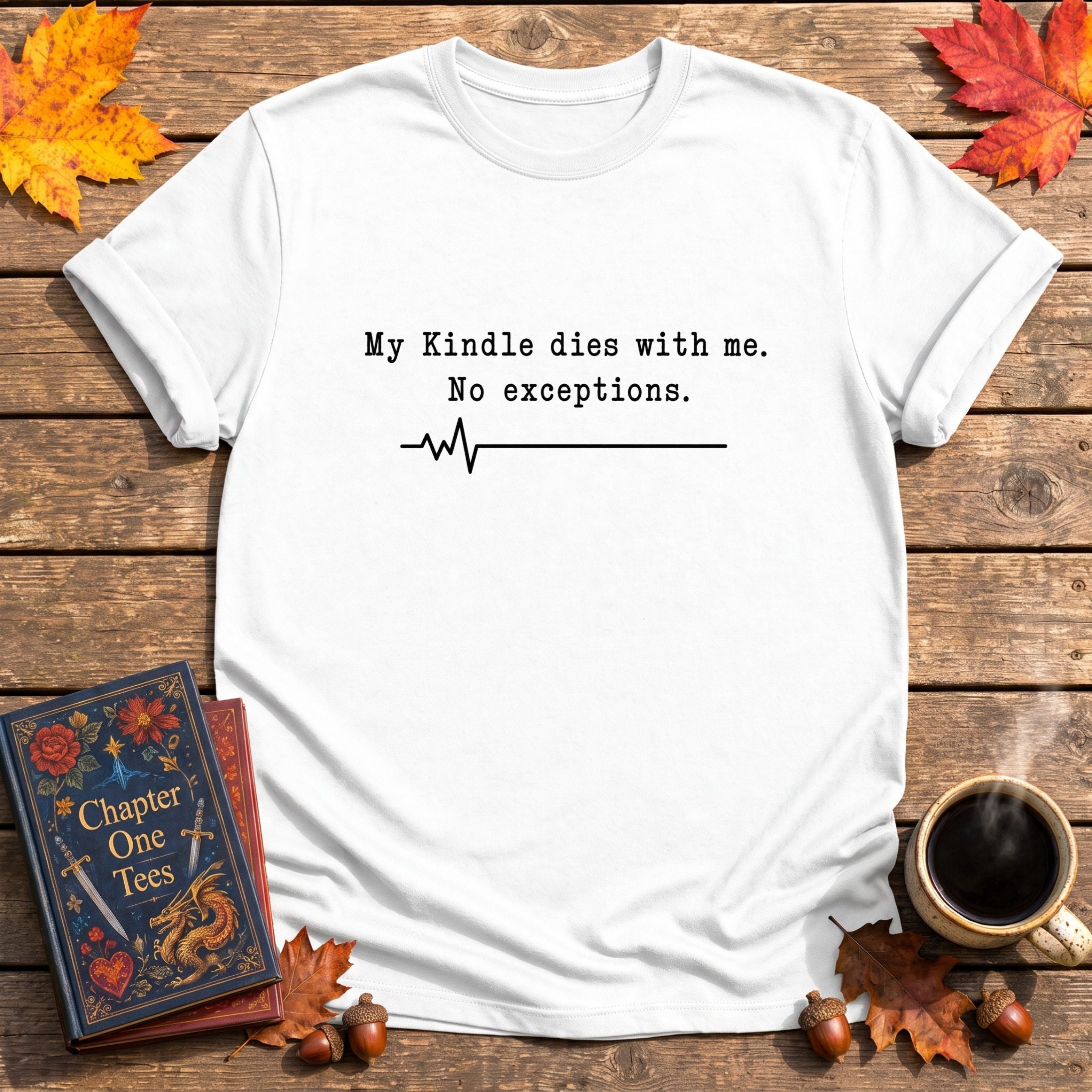 Dies With Me Book T-Shirt
