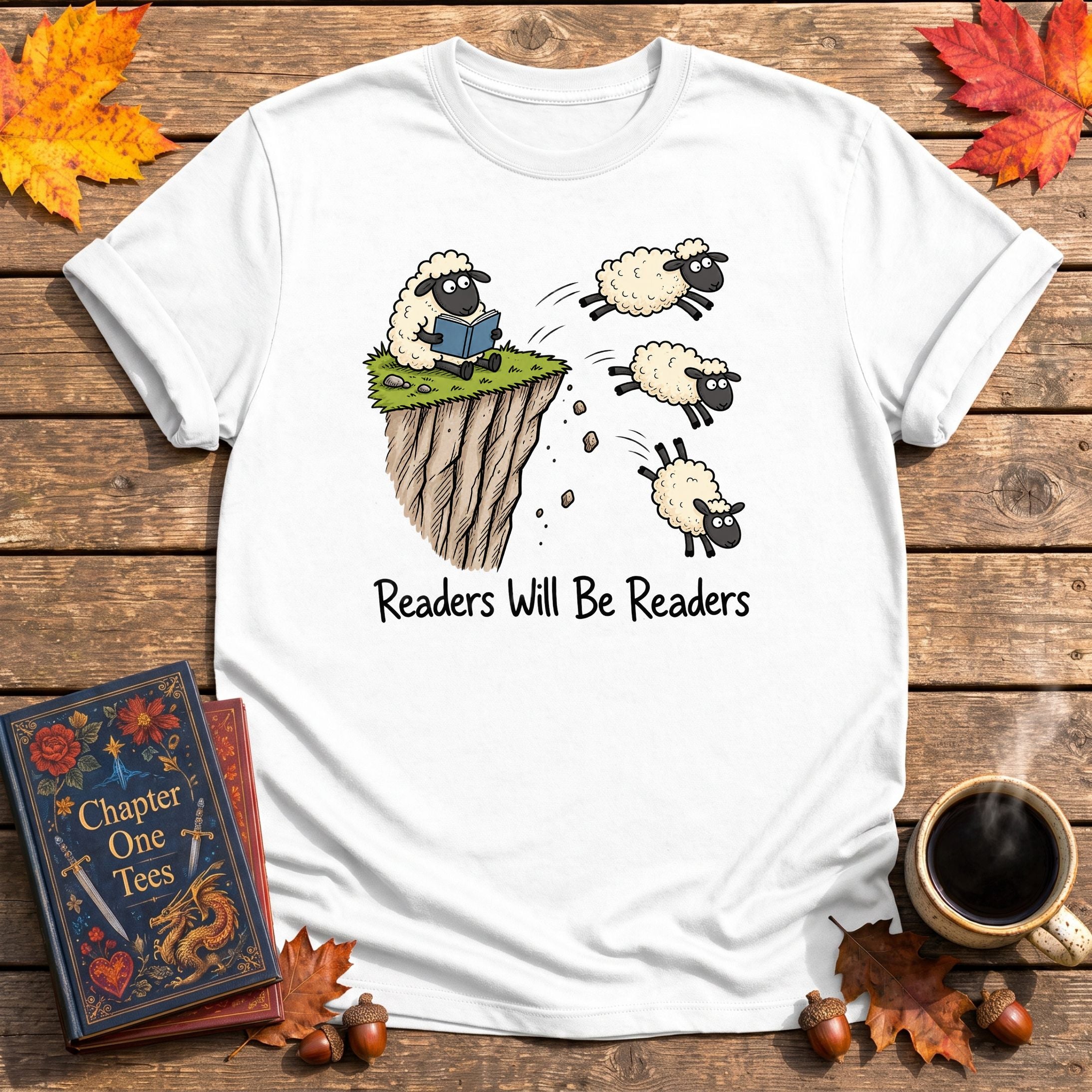 Sheep Book Lover T-Shirt